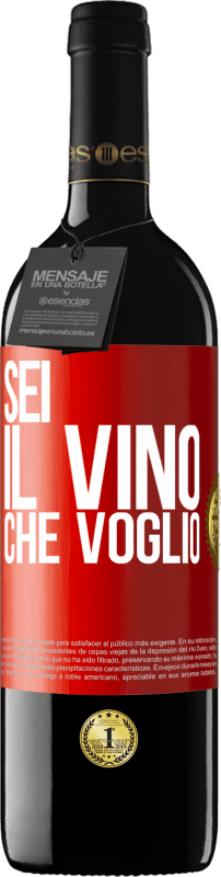 39,95 € | Vino rosso Edizione RED MBE Riserva Sei il vino che voglio Etichetta Rossa. Etichetta personalizzabile Riserva 12 Mesi Raccogliere 2014 Tempranillo