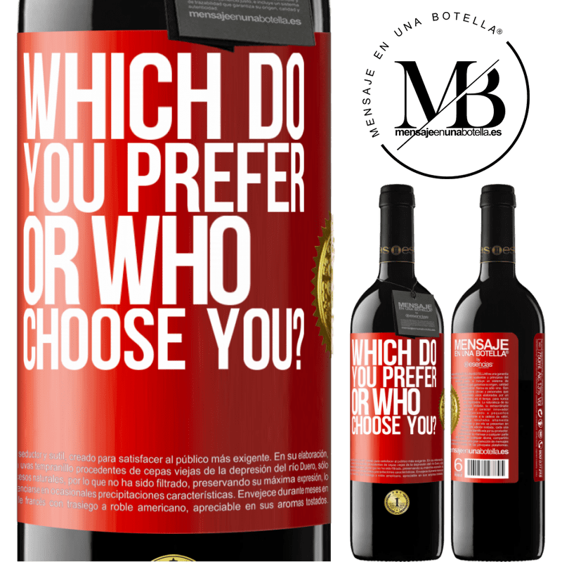 39,95 € Free Shipping | Red Wine RED Edition MBE Reserve which do you prefer, or who choose you? Red Label. Customizable label Reserve 12 Months Harvest 2014 Tempranillo
