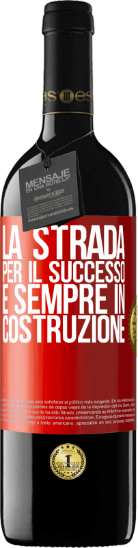 39,95 € | Vino rosso Edizione RED MBE Riserva La strada per il successo è sempre in costruzione Etichetta Rossa. Etichetta personalizzabile Riserva 12 Mesi Raccogliere 2015 Tempranillo