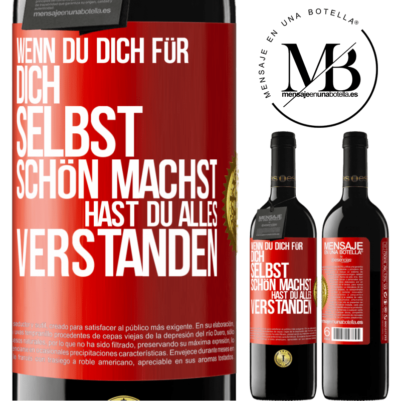 39,95 € Kostenloser Versand | Rotwein RED Ausgabe MBE Reserve Wenn du dich für dich selbst schön machst, hast du alles verstanden Rote Markierung. Anpassbares Etikett Reserve 12 Monate Ernte 2014 Tempranillo