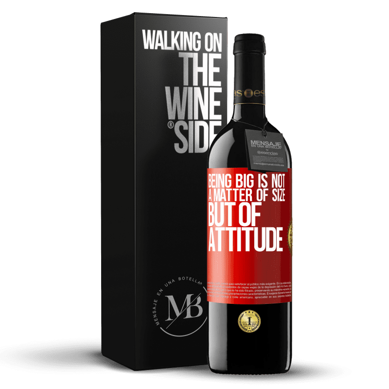 39,95 € Free Shipping | Red Wine RED Edition MBE Reserve Being big is not a matter of size, but of attitude Red Label. Customizable label Reserve 12 Months Harvest 2014 Tempranillo