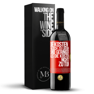 «Die Kosten, falsch zu liegen sind geringer als die Kosten, nichts zu tun» RED Ausgabe MBE Reserve