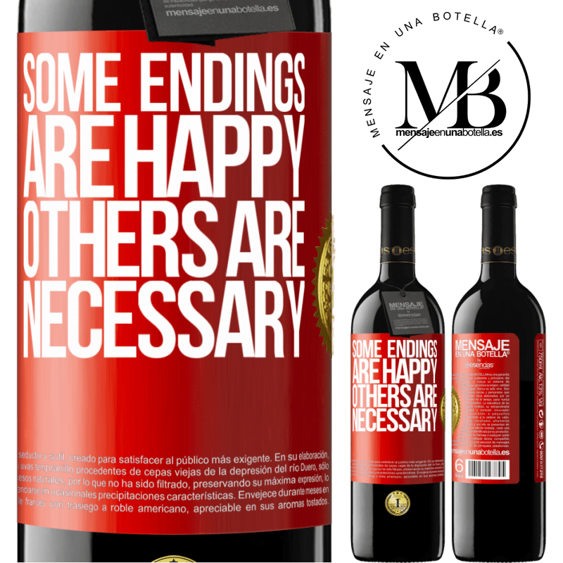 24,95 € Free Shipping | Red Wine RED Edition Crianza 6 Months Some endings are happy. Others are necessary Red Label. Customizable label Aging in oak barrels 6 Months Harvest 2019 Tempranillo