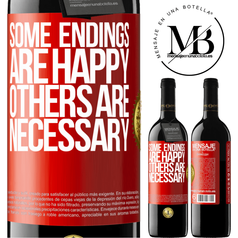 39,95 € Free Shipping | Red Wine RED Edition MBE Reserve Some endings are happy. Others are necessary Red Label. Customizable label Reserve 12 Months Harvest 2015 Tempranillo