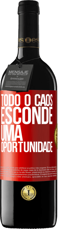 39,95 € | Vinho tinto Edição RED MBE Reserva Todo o caos esconde uma oportunidade Etiqueta Vermelha. Etiqueta personalizável Reserva 12 Meses Colheita 2015 Tempranillo