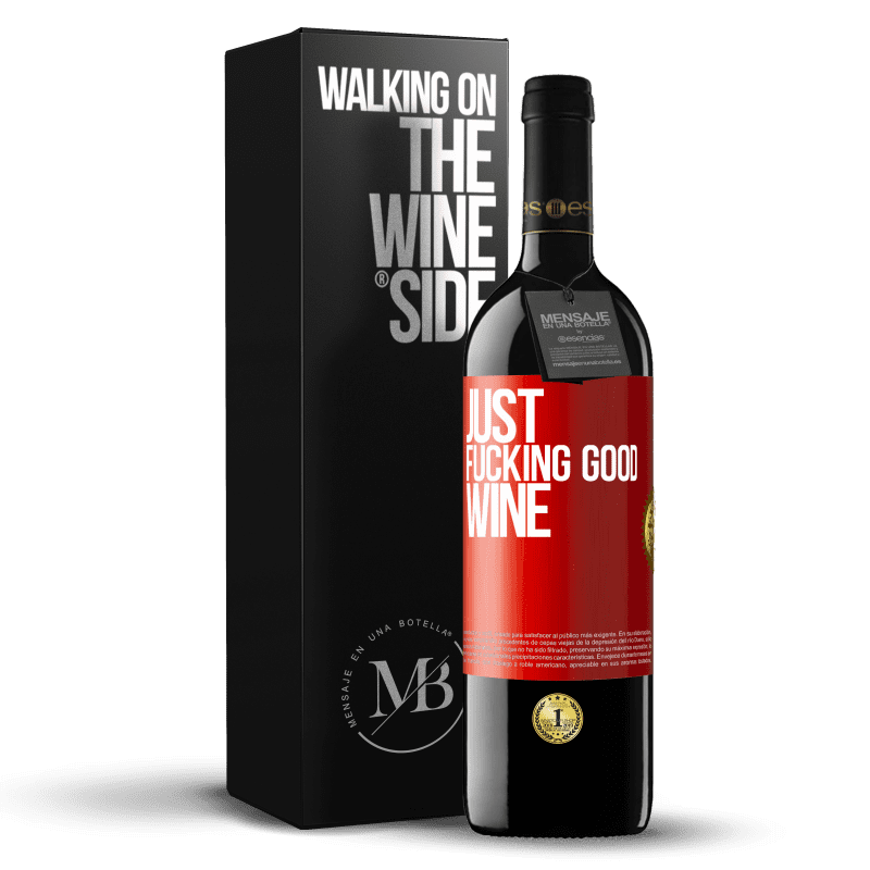 39,95 € 送料無料 | 赤ワイン REDエディション MBE 予約する Just fucking good wine 赤いタグ. カスタマイズ可能なラベル 予約する 12 月 収穫 2015 Tempranillo