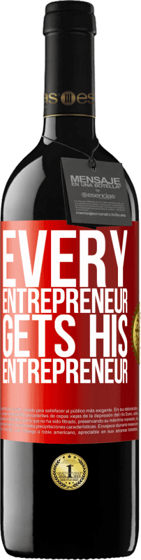 39,95 € 送料無料 | 赤ワイン REDエディション MBE 予約する すべての起業家は彼の起業家を取得します 赤いタグ. カスタマイズ可能なラベル 予約する 12 月 収穫 2014 Tempranillo