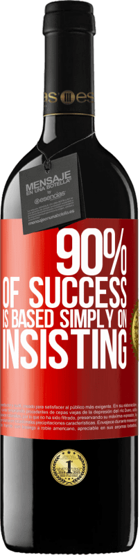 «90% of success is based simply on insisting» RED Edition MBE Reserve