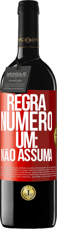 «Regra número um: não assuma» Edição RED MBE Reserva