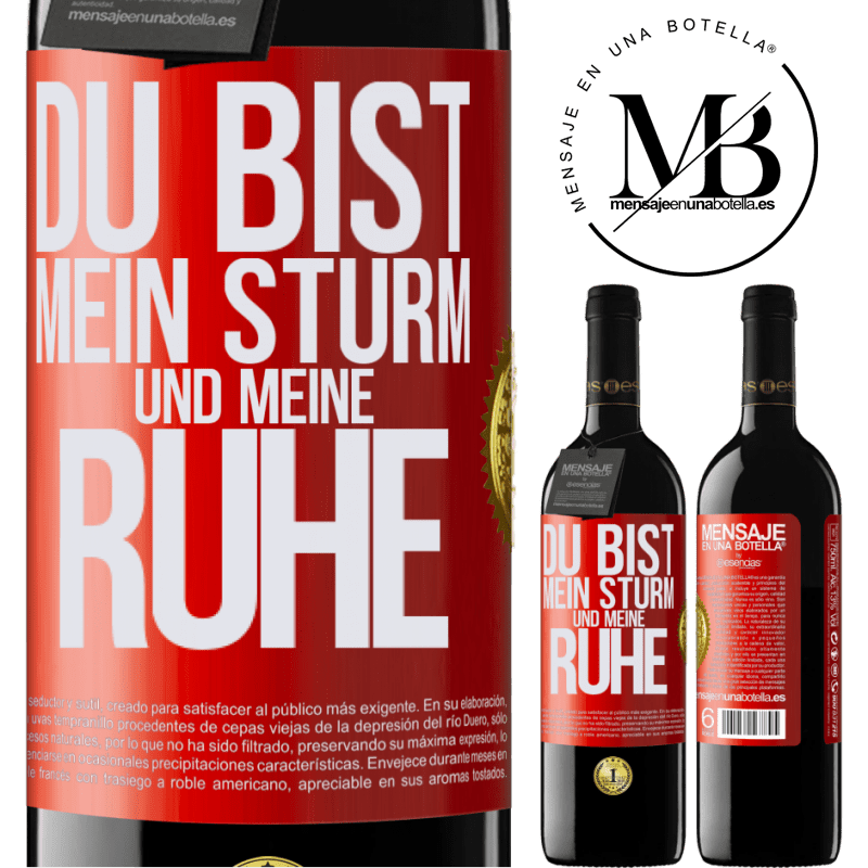 39,95 € Kostenloser Versand | Rotwein RED Ausgabe MBE Reserve Du bist mein Sturm und meine Ruhe Rote Markierung. Anpassbares Etikett Reserve 12 Monate Ernte 2014 Tempranillo