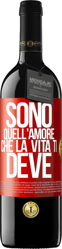 39,95 € Spedizione Gratuita | Vino rosso Edizione RED MBE Riserva Sono quell'amore che la vita ti deve Etichetta Rossa. Etichetta personalizzabile Riserva 12 Mesi Raccogliere 2016 Tempranillo