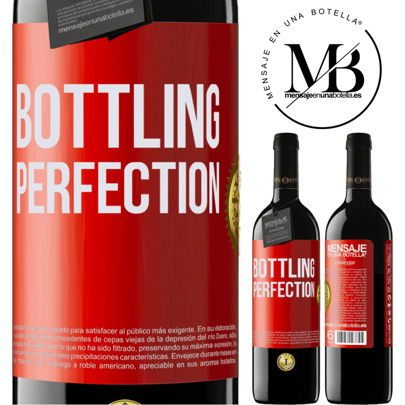 39,95 € Envío gratis | Vino Tinto Edición RED MBE Reserva Bottling perfection Etiqueta Roja. Etiqueta personalizable Reserva 12 Meses Cosecha 2015 Tempranillo