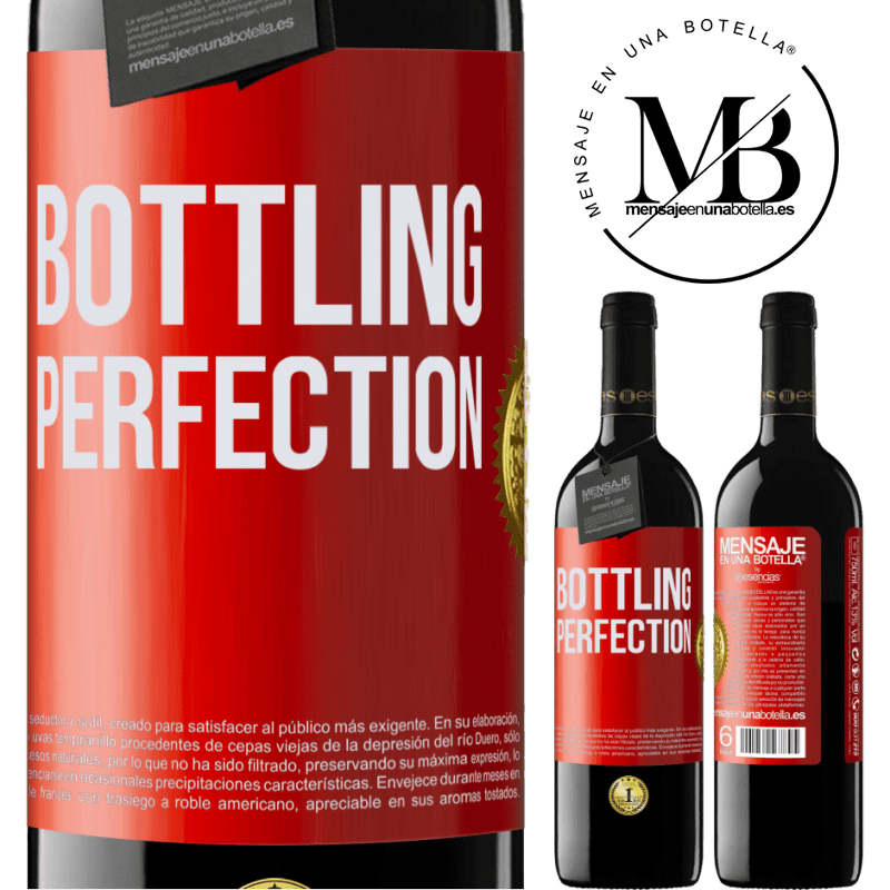 39,95 € Envío gratis | Vino Tinto Edición RED MBE Reserva Bottling perfection Etiqueta Roja. Etiqueta personalizable Reserva 12 Meses Cosecha 2016 Tempranillo