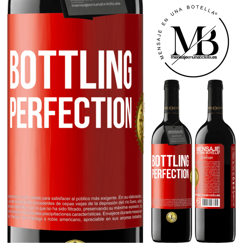 39,95 € Spedizione Gratuita | Vino rosso Edizione RED MBE Riserva Bottling perfection Etichetta Rossa. Etichetta personalizzabile Riserva 12 Mesi Raccogliere 2015 Tempranillo