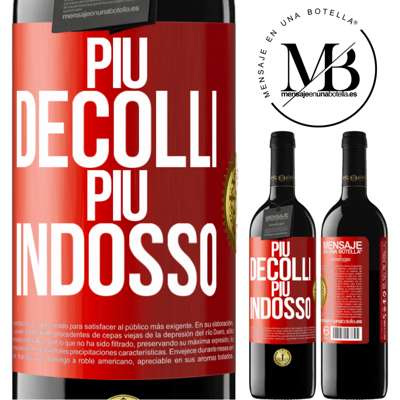39,95 € Spedizione Gratuita | Vino rosso Edizione RED MBE Riserva Più decolli, più indosso Etichetta Rossa. Etichetta personalizzabile Riserva 12 Mesi Raccogliere 2015 Tempranillo