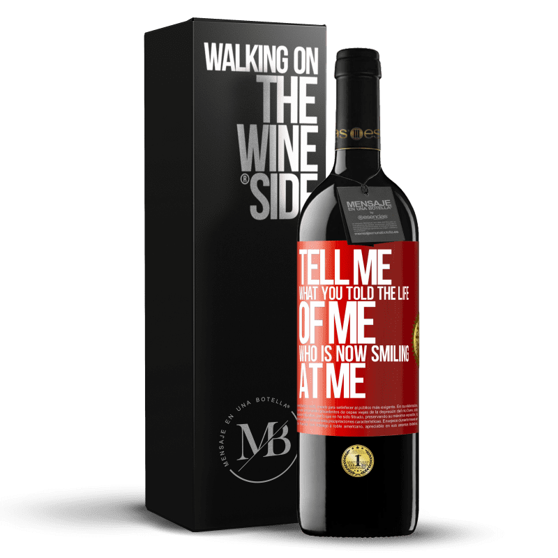 29,95 € Free Shipping | Red Wine RED Edition Crianza 6 Months Tell me what you told the life of me who is now smiling at me Red Label. Customizable label Aging in oak barrels 6 Months Harvest 2020 Tempranillo