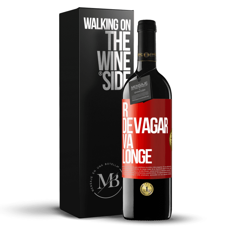 39,95 € Envio grátis | Vinho tinto Edição RED MBE Reserva Ir devagar. Vá longe Etiqueta Vermelha. Etiqueta personalizável Reserva 12 Meses Colheita 2016 Tempranillo