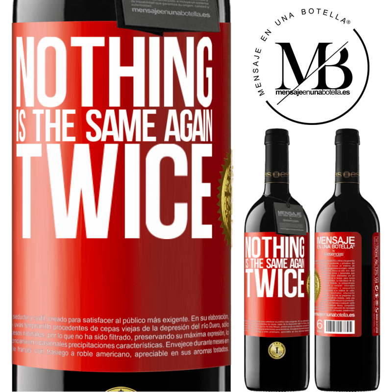 24,95 € Free Shipping | Red Wine RED Edition Crianza 6 Months Nothing is the same again twice Red Label. Customizable label Aging in oak barrels 6 Months Harvest 2019 Tempranillo