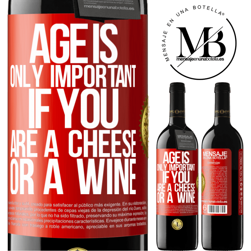 24,95 € Free Shipping | Red Wine RED Edition Crianza 6 Months Age is only important if you are a cheese or a wine Red Label. Customizable label Aging in oak barrels 6 Months Harvest 2019 Tempranillo