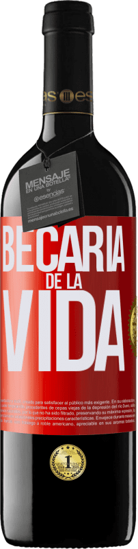 39,95 € | Vino Tinto Edición RED MBE Reserva Becaria de la vida Etiqueta Roja. Etiqueta personalizable Reserva 12 Meses Cosecha 2014 Tempranillo