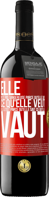 39,95 € Envoi gratuit | Vin rouge Édition RED MBE Réserve Elle n'est pas dangereuse parce qu'elle sait ce qu'elle veut, elle l'est parce qu'elle sait ce qu'elle vaut Étiquette Rouge. Étiquette personnalisable Réserve 12 Mois Récolte 2015 Tempranillo