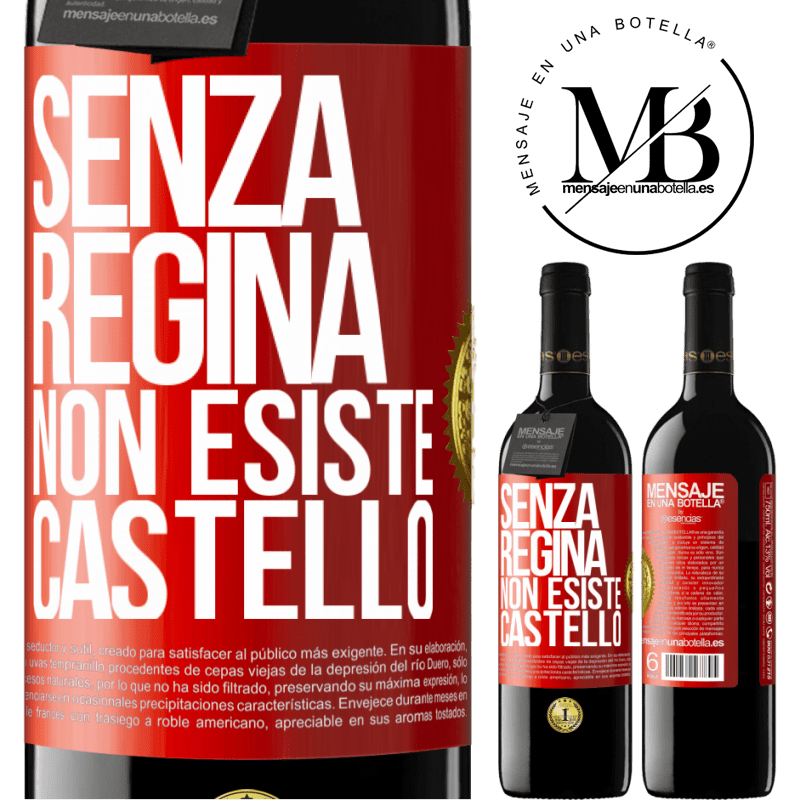 39,95 € Spedizione Gratuita | Vino rosso Edizione RED MBE Riserva Senza regina, non esiste castello Etichetta Rossa. Etichetta personalizzabile Riserva 12 Mesi Raccogliere 2015 Tempranillo