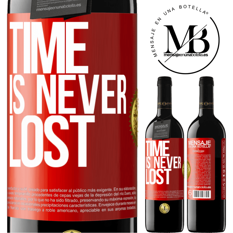 39,95 € Free Shipping | Red Wine RED Edition MBE Reserve Time is never lost Red Label. Customizable label Reserve 12 Months Harvest 2014 Tempranillo