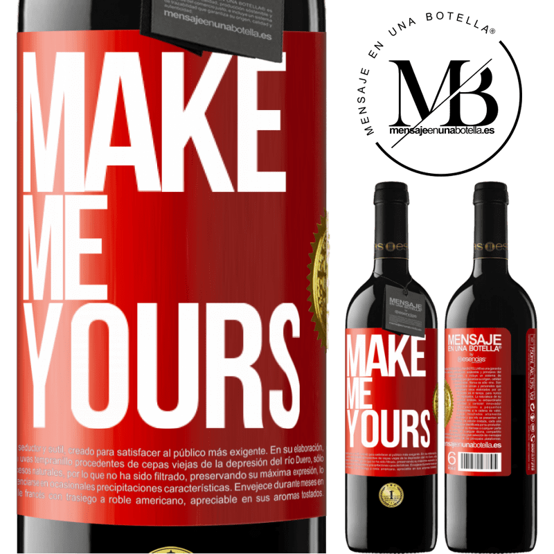 24,95 € Free Shipping | Red Wine RED Edition Crianza 6 Months Make me yours Red Label. Customizable label Aging in oak barrels 6 Months Harvest 2019 Tempranillo