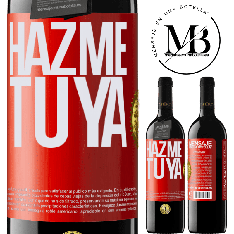 39,95 € Envío gratis | Vino Tinto Edición RED MBE Reserva Hazme tuya Etiqueta Roja. Etiqueta personalizable Reserva 12 Meses Cosecha 2015 Tempranillo