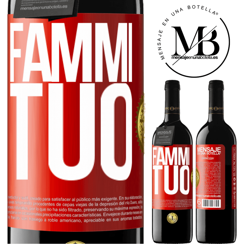 39,95 € Spedizione Gratuita | Vino rosso Edizione RED MBE Riserva Fammi tuo Etichetta Rossa. Etichetta personalizzabile Riserva 12 Mesi Raccogliere 2015 Tempranillo