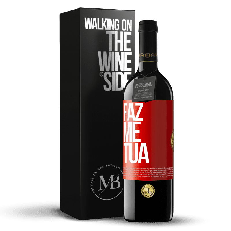 39,95 € Envio grátis | Vinho tinto Edição RED MBE Reserva Faz me tua Etiqueta Vermelha. Etiqueta personalizável Reserva 12 Meses Colheita 2015 Tempranillo