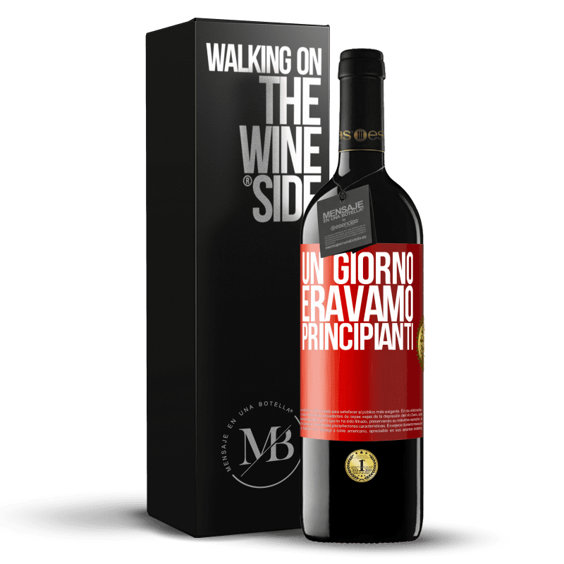 39,95 € Spedizione Gratuita | Vino rosso Edizione RED MBE Riserva Un giorno eravamo principianti Etichetta Rossa. Etichetta personalizzabile Riserva 12 Mesi Raccogliere 2015 Tempranillo
