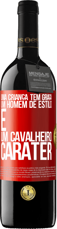 39,95 € | Vinho tinto Edição RED MBE Reserva Uma criança tem graça, um homem de estilo e um cavalheiro, caráter Etiqueta Vermelha. Etiqueta personalizável Reserva 12 Meses Colheita 2015 Tempranillo