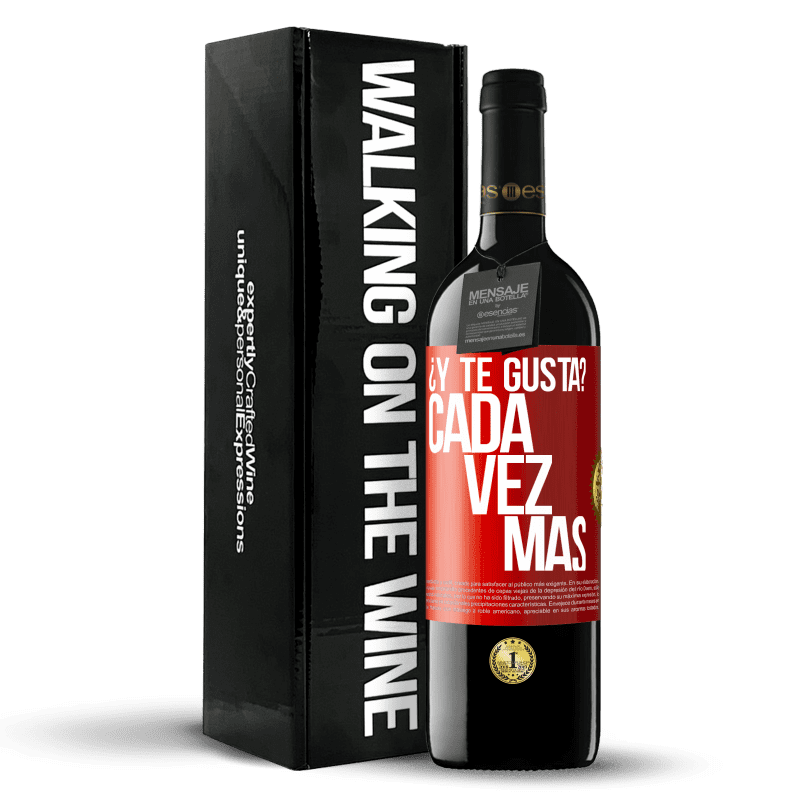 39,95 € Envío gratis | Vino Tinto Edición RED MBE Reserva ¿Y te gusta? Cada vez más Etiqueta Roja. Etiqueta personalizable Reserva 12 Meses Cosecha 2015 Tempranillo