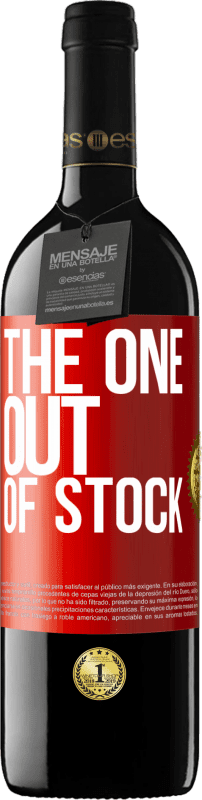 39,95 € Spedizione Gratuita | Vino rosso Edizione RED MBE Riserva The one out of stock Etichetta Rossa. Etichetta personalizzabile Riserva 12 Mesi Raccogliere 2016 Tempranillo