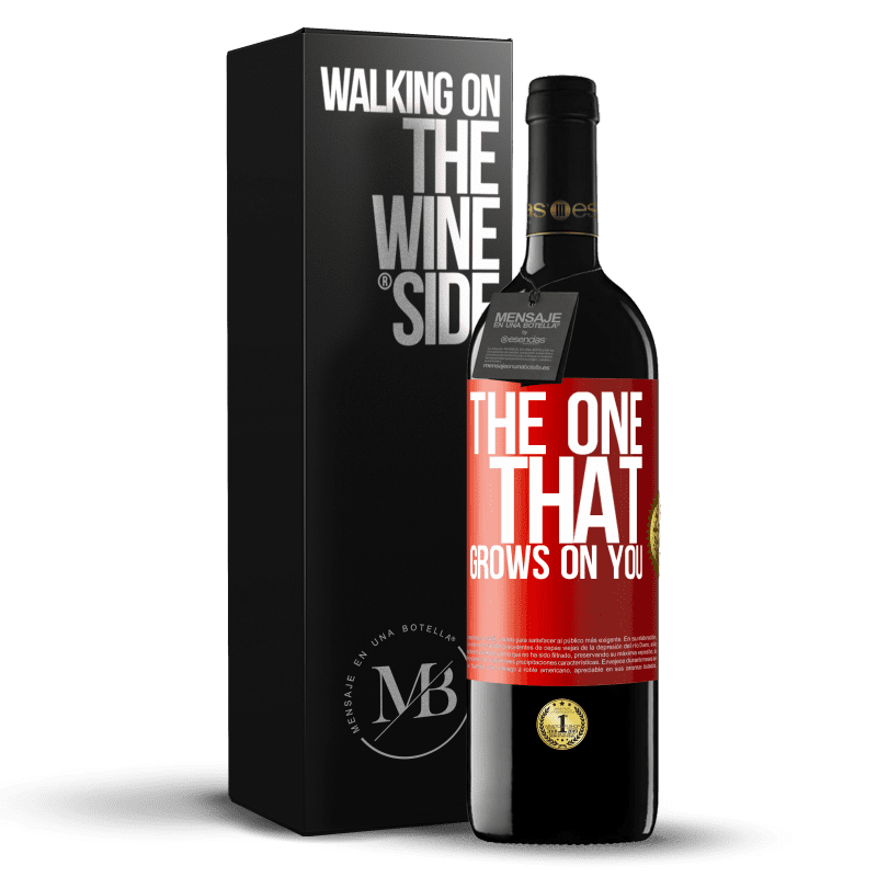 39,95 € Бесплатная доставка | Красное вино Издание RED MBE Бронировать The one that grows on you Красная метка. Настраиваемая этикетка Бронировать 12 Месяцы Урожай 2015 Tempranillo