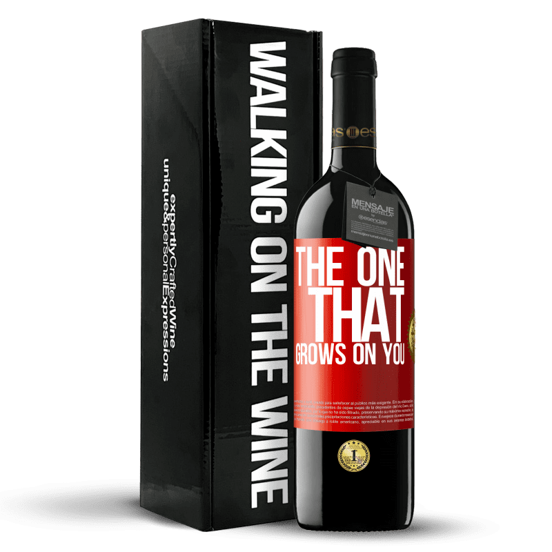 39,95 € Envío gratis | Vino Tinto Edición RED MBE Reserva The one that grows on you Etiqueta Roja. Etiqueta personalizable Reserva 12 Meses Cosecha 2015 Tempranillo