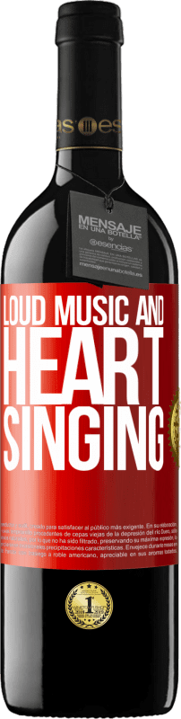 39,95 € | 赤ワイン REDエディション MBE 予約する 大音量の音楽と心の歌 赤いタグ. カスタマイズ可能なラベル 予約する 12 月 収穫 2014 Tempranillo