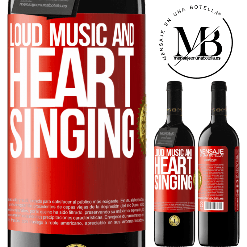 39,95 € Free Shipping | Red Wine RED Edition MBE Reserve The loud music and the heart singing Red Label. Customizable label Reserve 12 Months Harvest 2014 Tempranillo