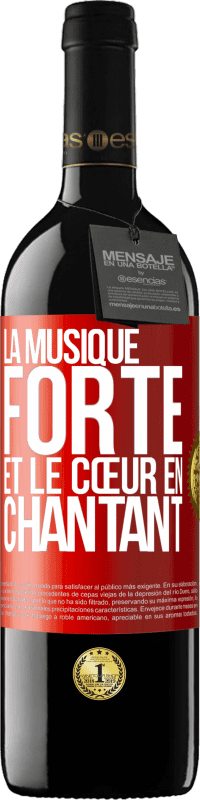 39,95 € | Vin rouge Édition RED MBE Réserve La musique forte et le cœur en chantant Étiquette Rouge. Étiquette personnalisable Réserve 12 Mois Récolte 2016 Tempranillo