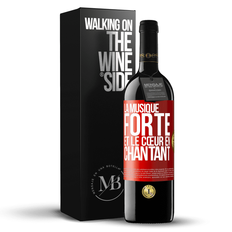 39,95 € Envoi gratuit | Vin rouge Édition RED MBE Réserve La musique forte et le cœur en chantant Étiquette Rouge. Étiquette personnalisable Réserve 12 Mois Récolte 2015 Tempranillo