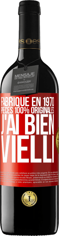 39,95 € | Vin rouge Édition RED MBE Réserve Fabriqué en 1970, pièces 100% originales. J'ai bien vielli Étiquette Rouge. Étiquette personnalisable Réserve 12 Mois Récolte 2014 Tempranillo