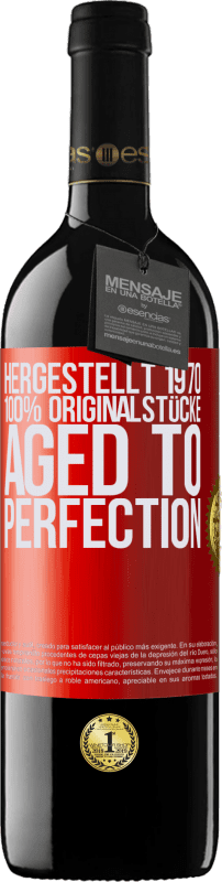 Kostenloser Versand | Rotwein RED Ausgabe MBE Reserve Hergestellt 1970, 100% Originalstücke. Aged to perfection Rote Markierung. Anpassbares Etikett Reserve 12 Monate Ernte 2014 Tempranillo