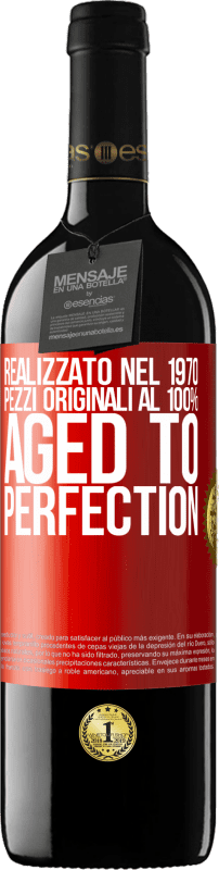 39,95 € | Vino rosso Edizione RED MBE Riserva Realizzato nel 1970, pezzi originali al 100%. Aged to perfection Etichetta Rossa. Etichetta personalizzabile Riserva 12 Mesi Raccogliere 2014 Tempranillo