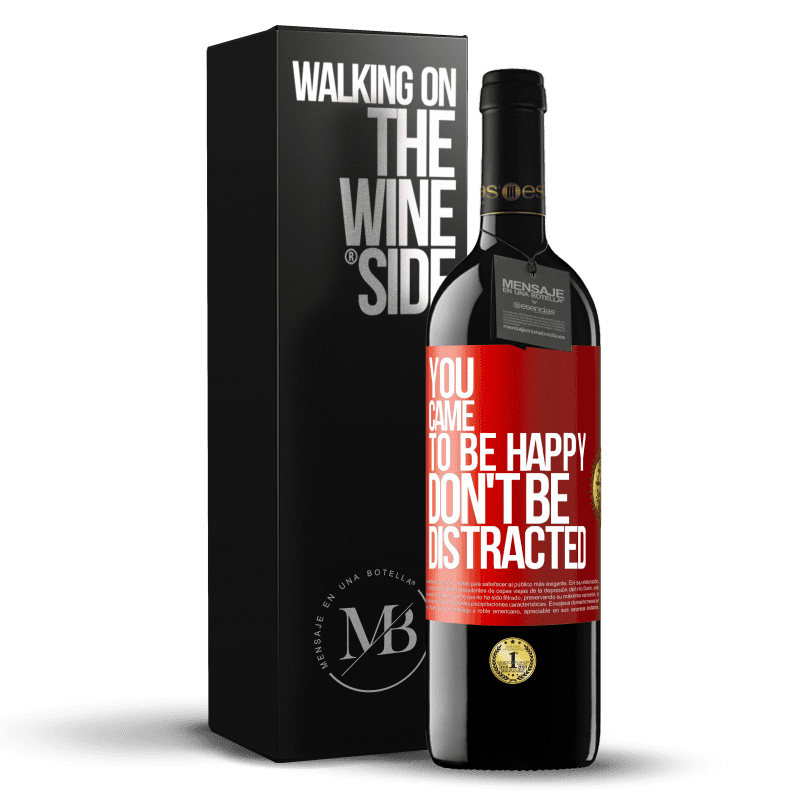 29,95 € Free Shipping | Red Wine RED Edition Crianza 6 Months You came to be happy, don't be distracted Red Label. Customizable label Aging in oak barrels 6 Months Harvest 2020 Tempranillo