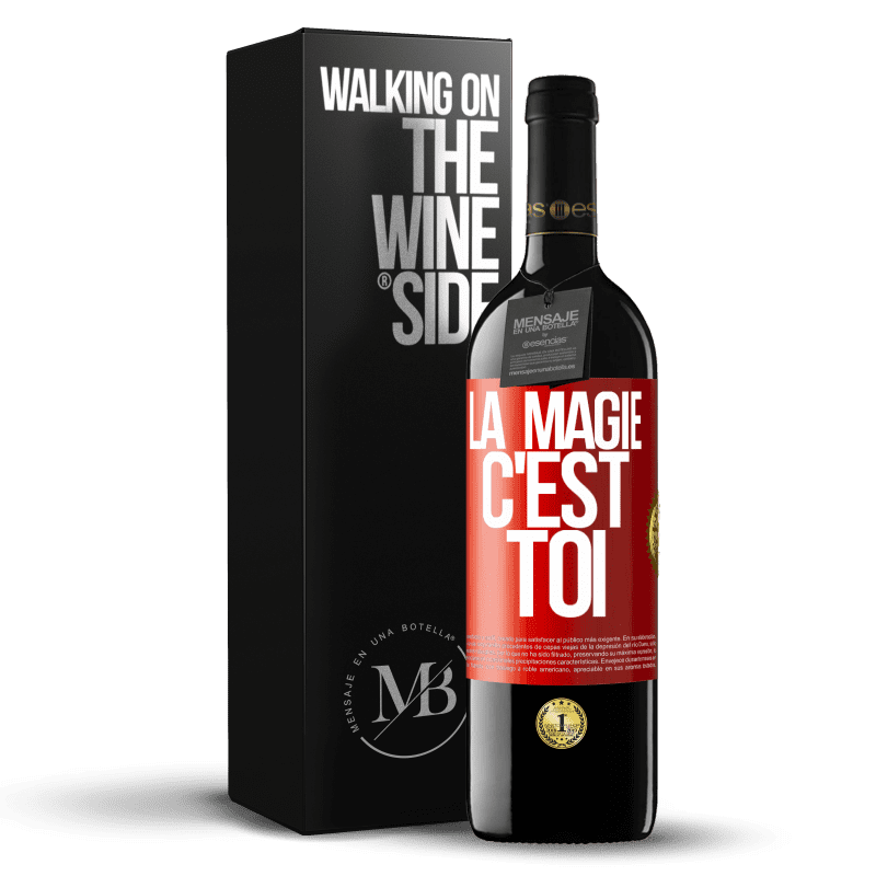 39,95 € Envoi gratuit | Vin rouge Édition RED MBE Réserve La magie c'est toi Étiquette Rouge. Étiquette personnalisable Réserve 12 Mois Récolte 2015 Tempranillo