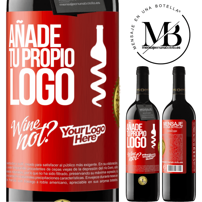 39,95 € Envío gratis | Vino Tinto Edición RED MBE Reserva Añade tu propio logo Etiqueta Roja. Etiqueta personalizable Reserva 12 Meses Cosecha 2016 Tempranillo