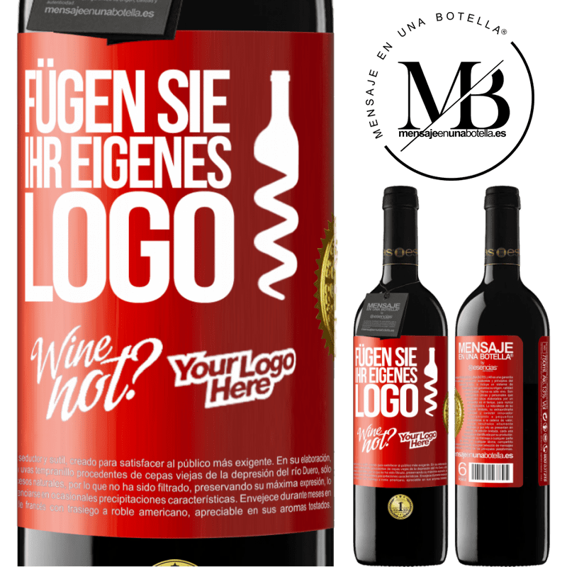 39,95 € Kostenloser Versand | Rotwein RED Ausgabe MBE Reserve Füge dein eigenes Logo hinzu Rote Markierung. Anpassbares Etikett Reserve 12 Monate Ernte 2015 Tempranillo