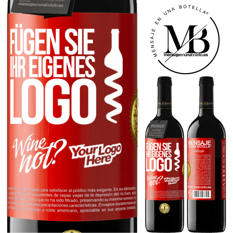 39,95 € Kostenloser Versand | Rotwein RED Ausgabe MBE Reserve Füge dein eigenes Logo hinzu Rote Markierung. Anpassbares Etikett Reserve 12 Monate Ernte 2016 Tempranillo