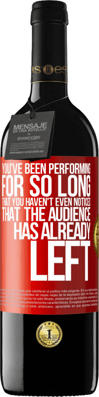 «You've been performing for so long that you haven't even noticed that the audience has already left» RED Edition MBE Reserve